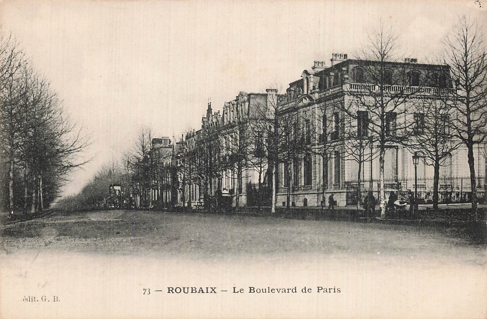 Roubaix - CPA 59 ROUBAIX COUVENT DE LA VISITATION ET BD DE STRASBOURG ANIMATION PARFAIT ETAT